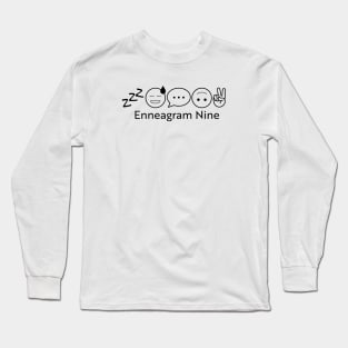 Enneagram 9 T-Shirt | Enneagram Type 9 | Peacemaker| Stable | Enneagram Gifts | Unisex - Men & Women's Tee Long Sleeve T-Shirt